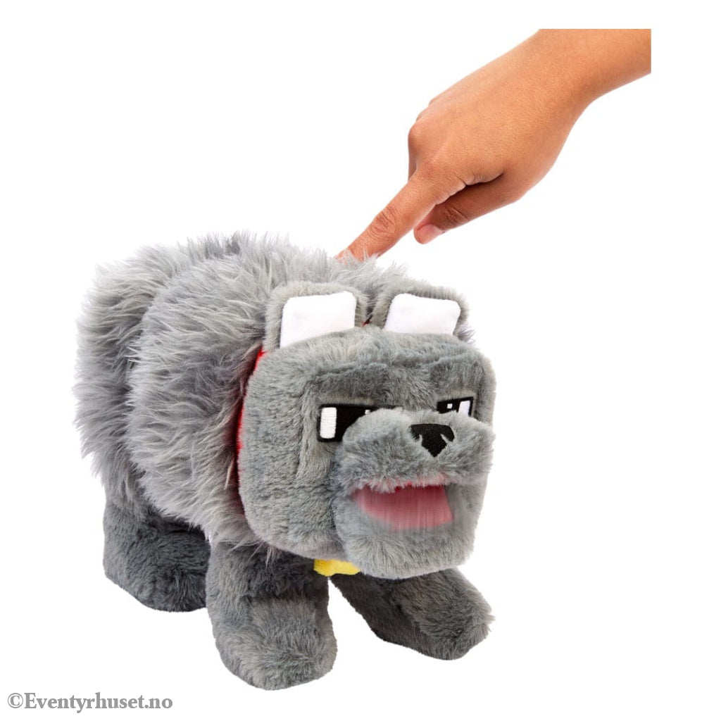 A Minecraft Movie Plush Figure Dennis the Wolf 20 cm Toys