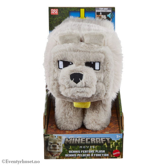 A Minecraft Movie Plush Figure Dennis the Wolf 20 cm Toys
