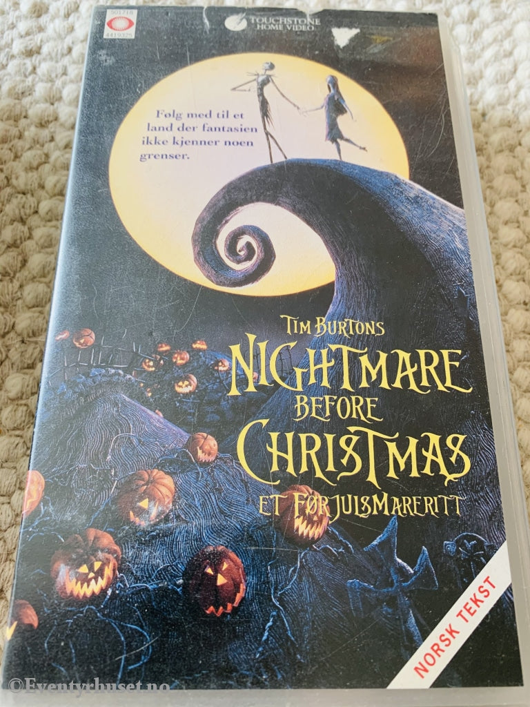 A Nightmare Before Christmas. 1993. Vhs. Vhs