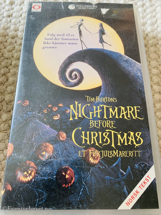 A Nightmare Before Christmas. 1993. Vhs. Vhs