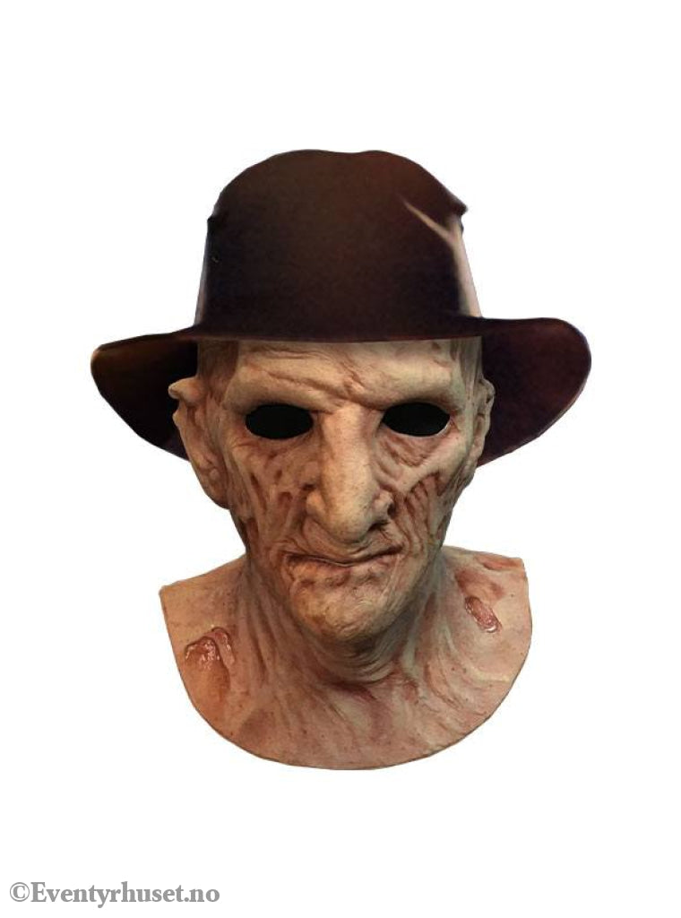 A Nightmare on Elm Street 2: Freddy’s Revenge Deluxe Latex Mask with Hat Freddy Krueger Fashion & Accessories