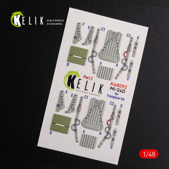 Mi-24D (Hind-D) interior 3D decals for Trumpeter kit