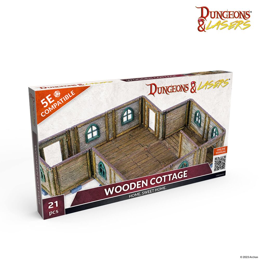 Dungeons & Lasers Expansion Set: WOODEN COTTAGE