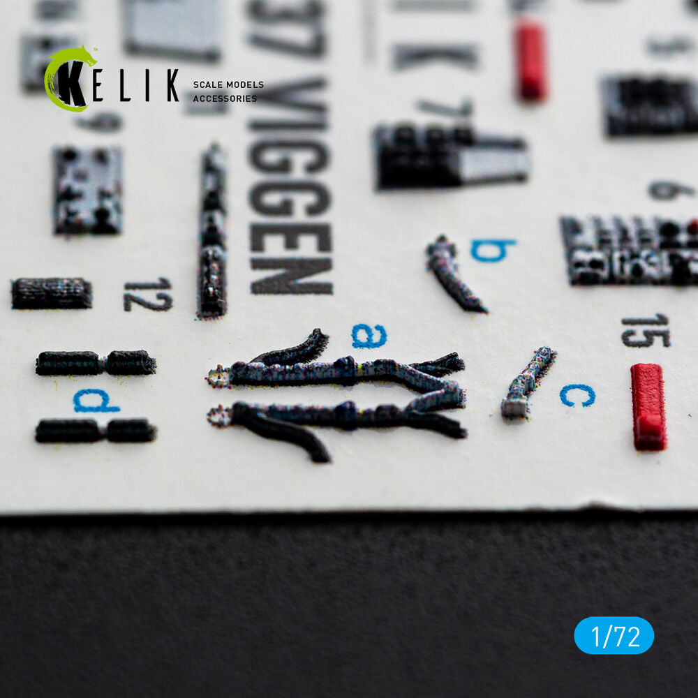 AJ-37 Viggen - interior 3D decals for Special Hobby