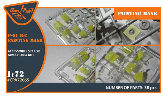 P-51B/C Mustang painting mask for Arma Hobby kits