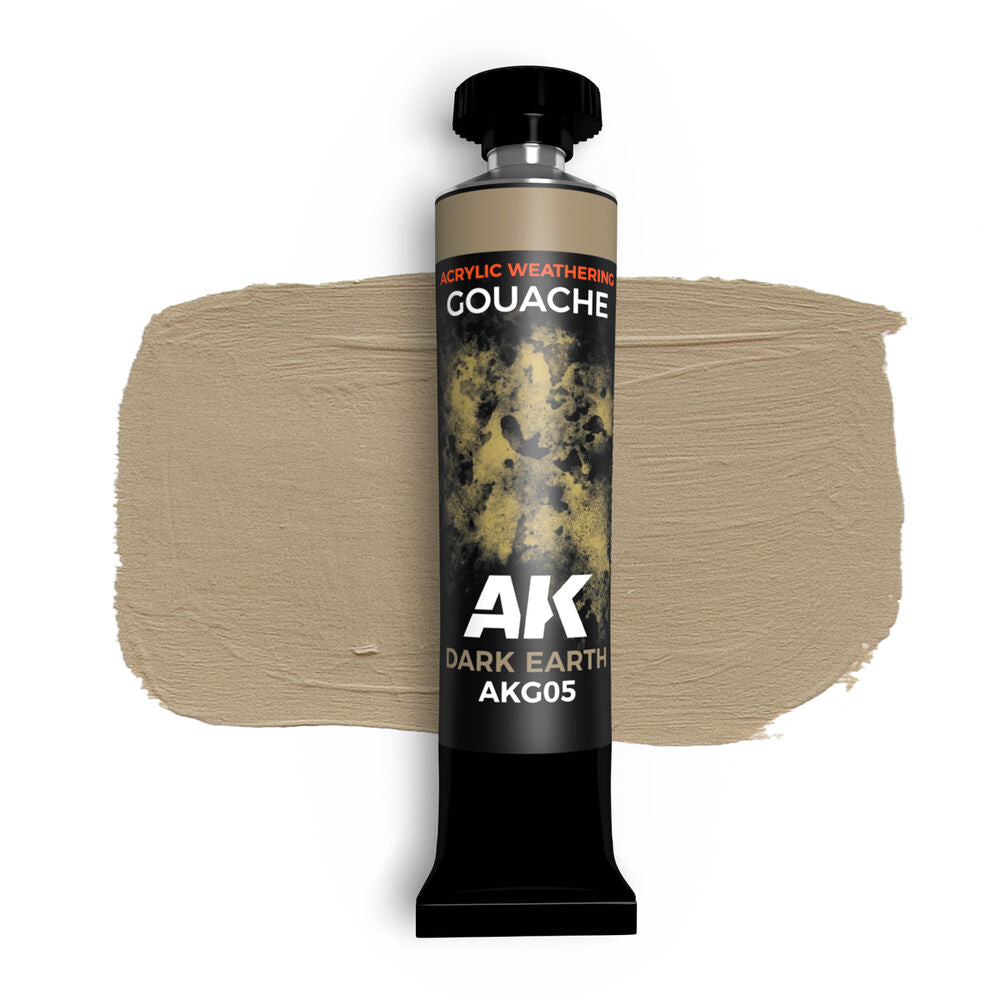 DARK EARTH - AK GOUACHE 20 ml.