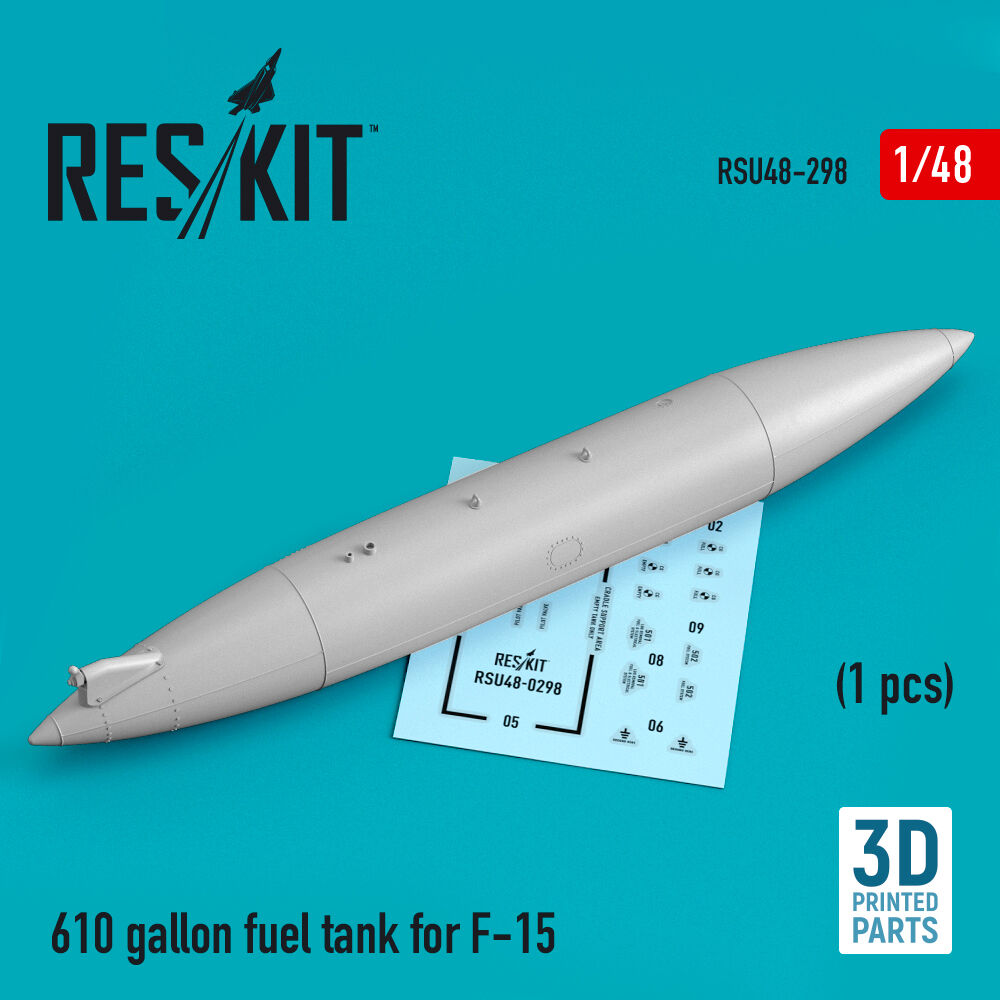 610 gallon fuel tank for F-15 (1 pcs) (3D Printed)