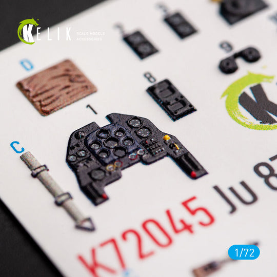 Junkers Ju 87D-3 Stuka - Interior 3D Decal for Special Hobby kit