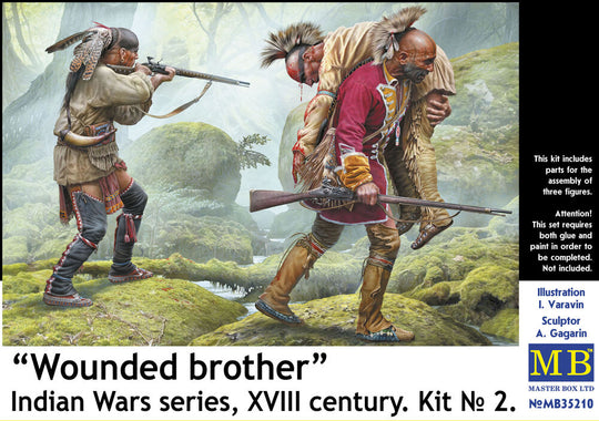 Wounded brother. Indian Wars series, XVIII century. Kit No. 2