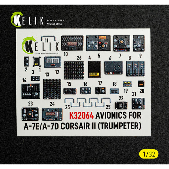 Avionics for A-7E/D CORSAIR II - exterior 3D decals for Trumpeter kit