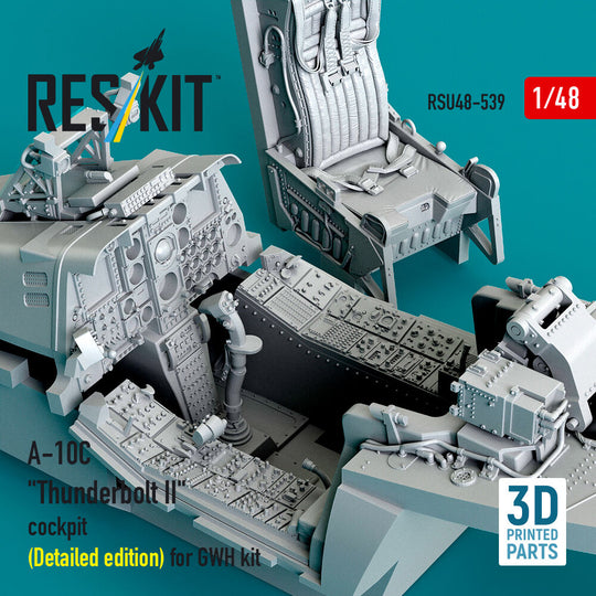 A-10C Thunderbolt II cockpit (Detailed edition) for GWH kit (3D Printed)