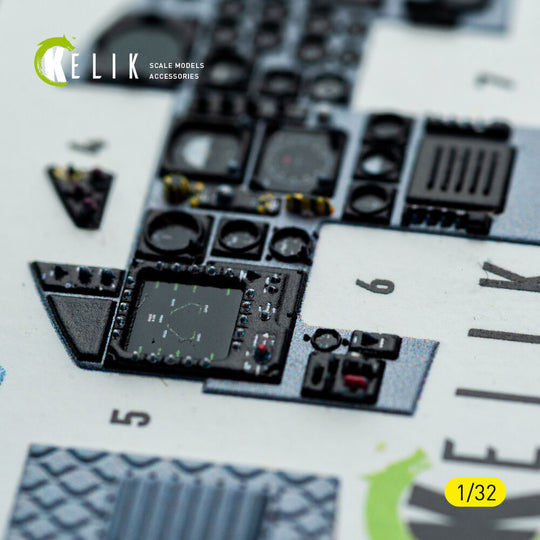 F-15C MSIP II- interior 3D decals for Tamiya kit
