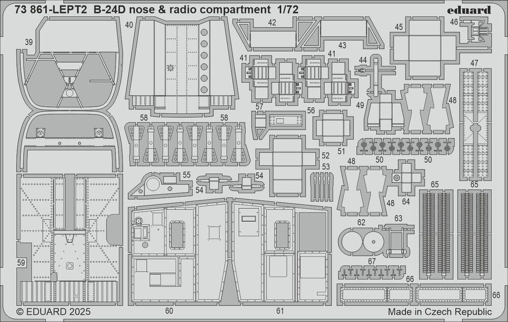 B-24D nose & radio compartment for Airfix