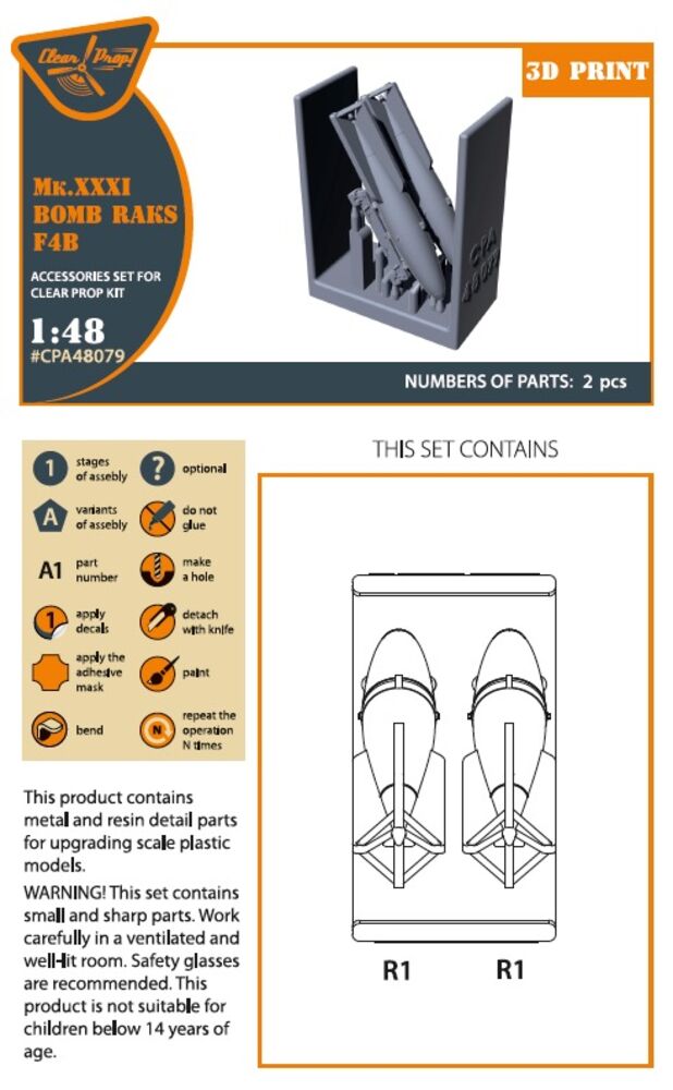Mk.XXXI Bomb Raks F4B for CP kits