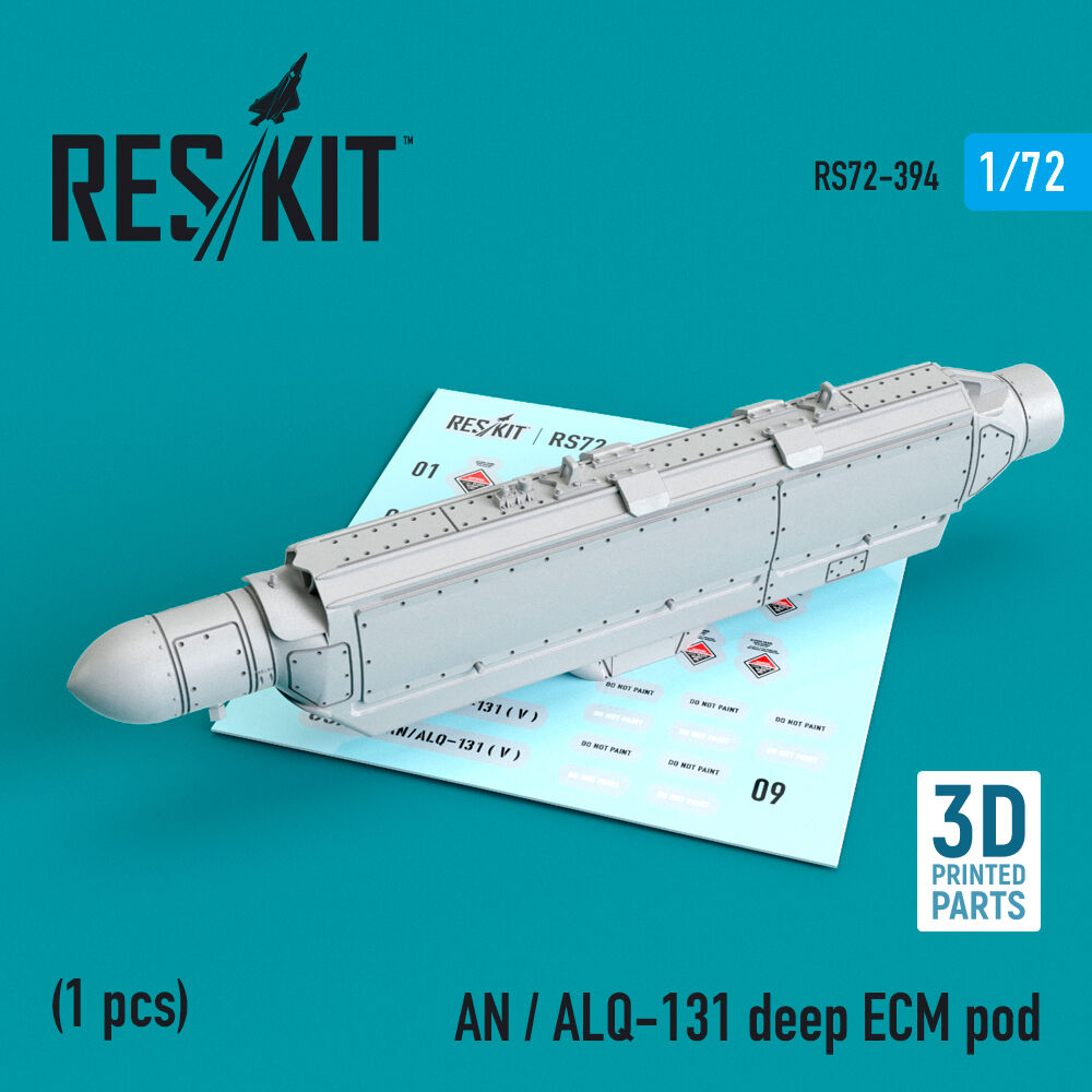 AN / ALQ-131 deep ECM pod (3D Printed) (A-7, A-10, F-4, F-16, F-111, C-130)