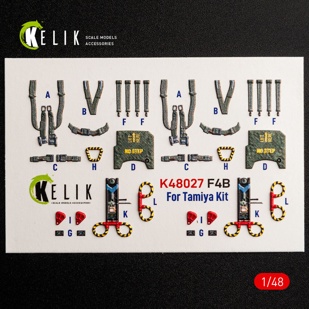 F-4B interior 3D decals for Tamiya kit