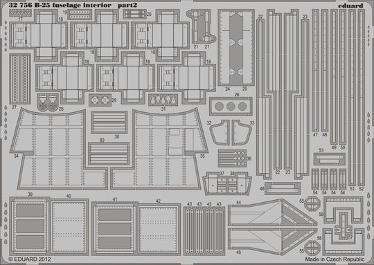 B-25 fuselage interior for HK Models