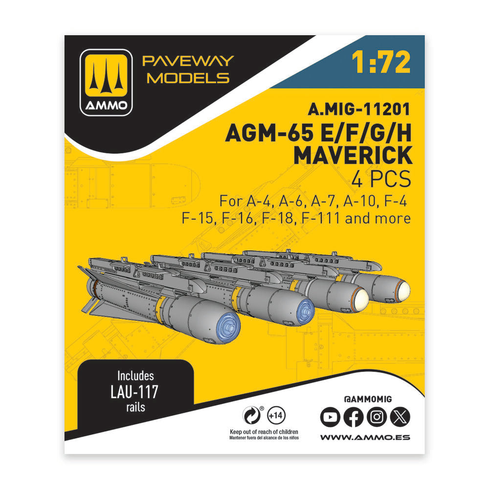 AGM-65E/F/G/H Maverick (4 pcs)