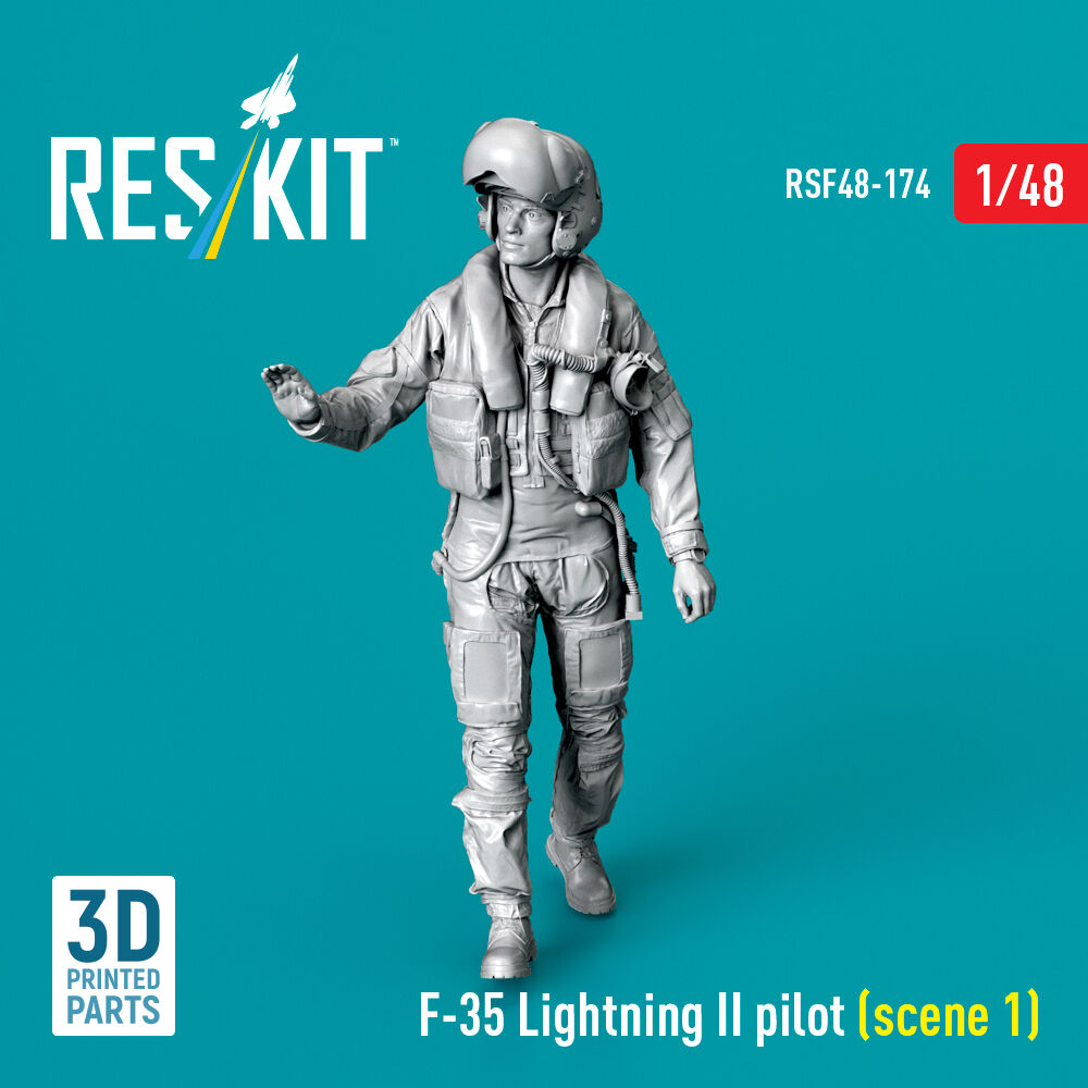 F-35 Lightning II pilot (scene 1) (3D Printed)