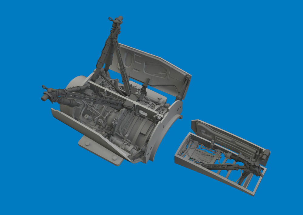 F-16C wheel bays & legs heavyweight PRINT 1/48 for Tamiya