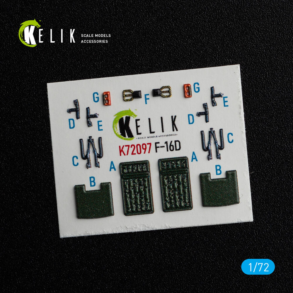 F-16D interior 3D decals for Revell kit