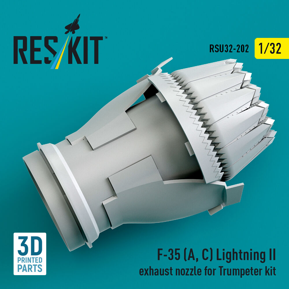 F-35 (A, ?) Lightning II exhaust nozzle for Trumpeter kit (3D Printed)