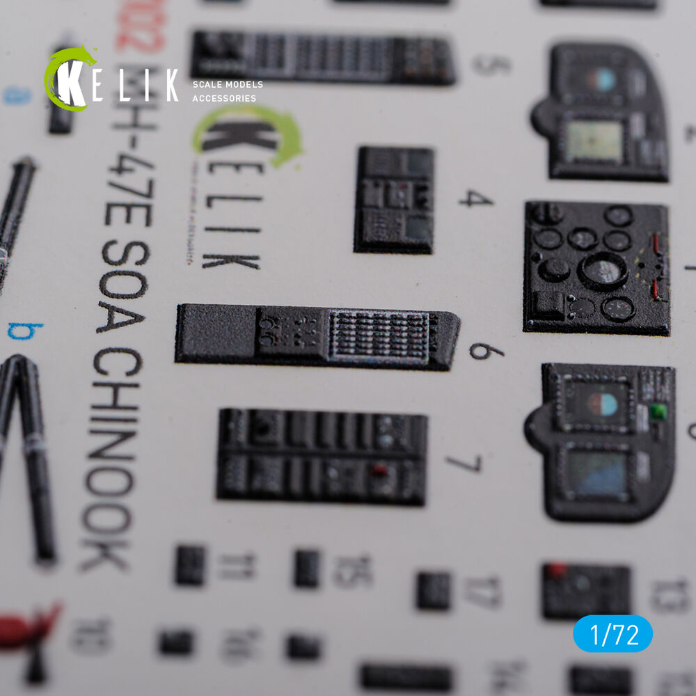 MH-47E interior 3D decals for Italeri kit