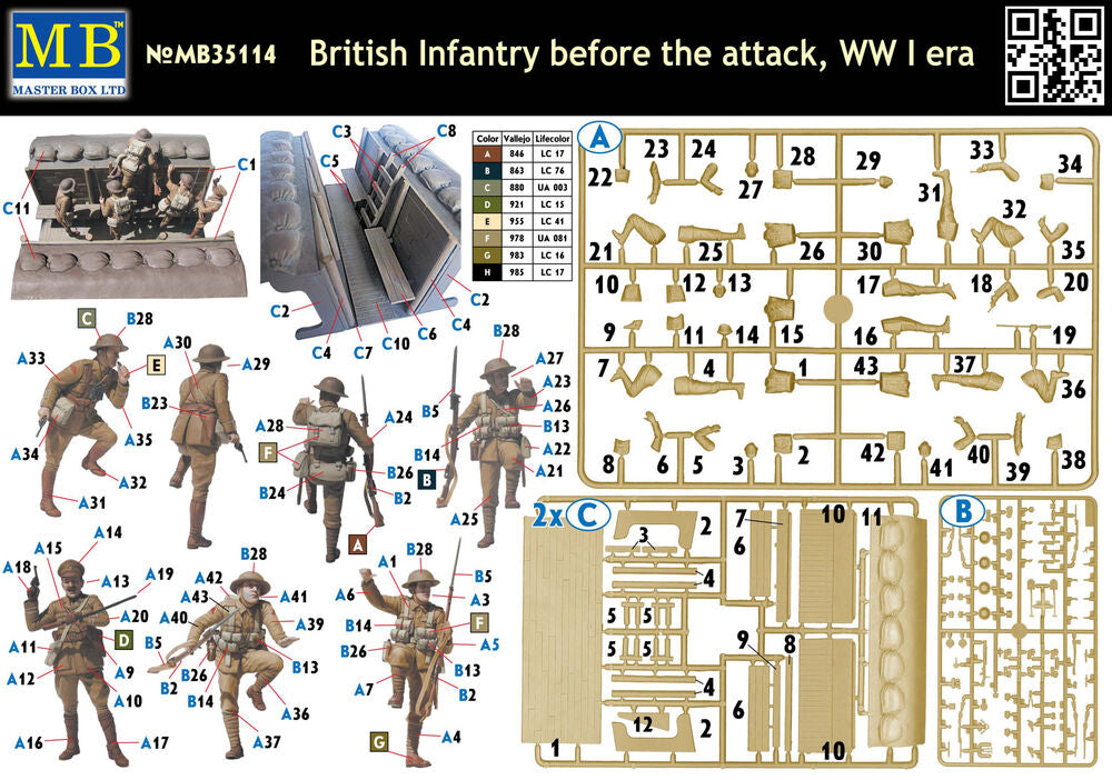 British infantry before attack,WWI era