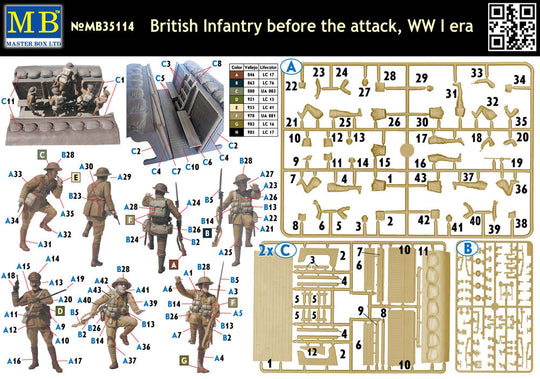 British infantry before attack,WWI era