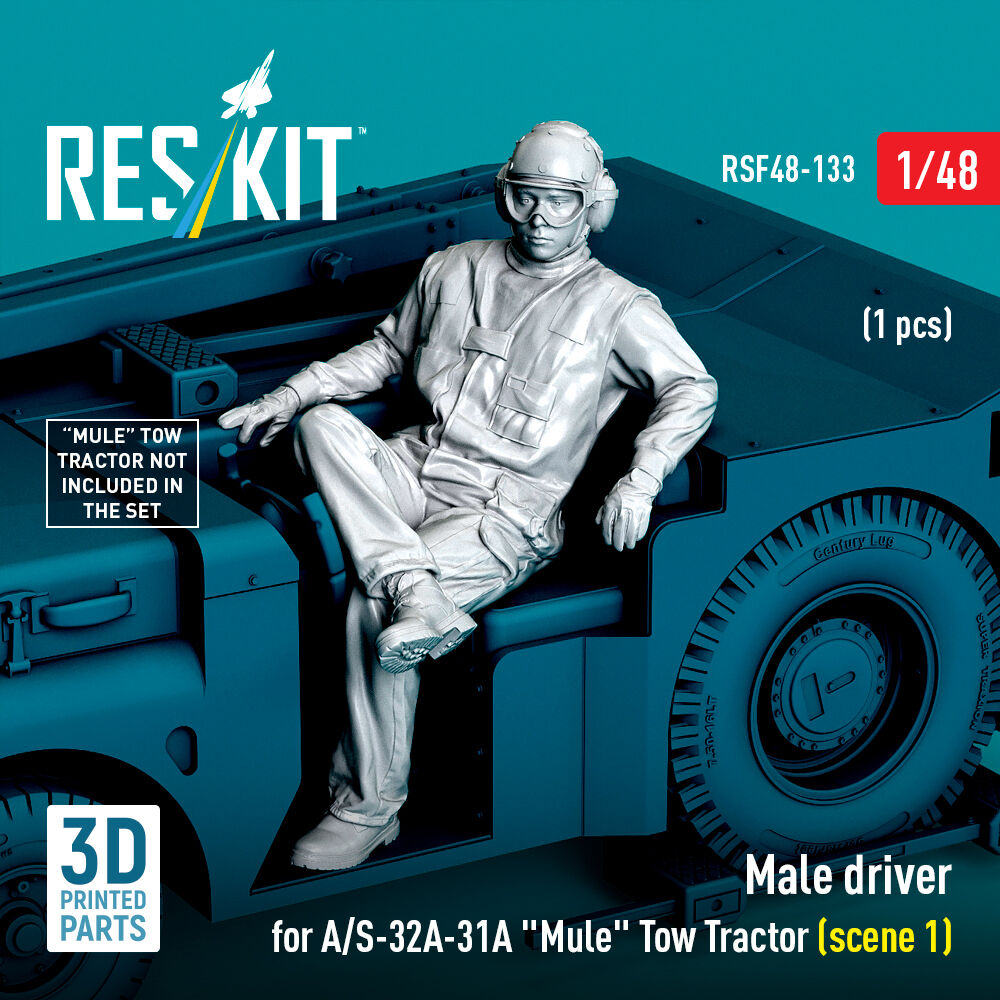 Male driver for A/S-32A-31A Mule Tow Tractor (scene 1) (1 pcs) (3D Printed)