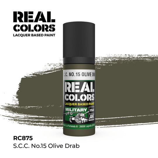 Real Colors: S.C.C. No.15 Olive Drab 17 ml.