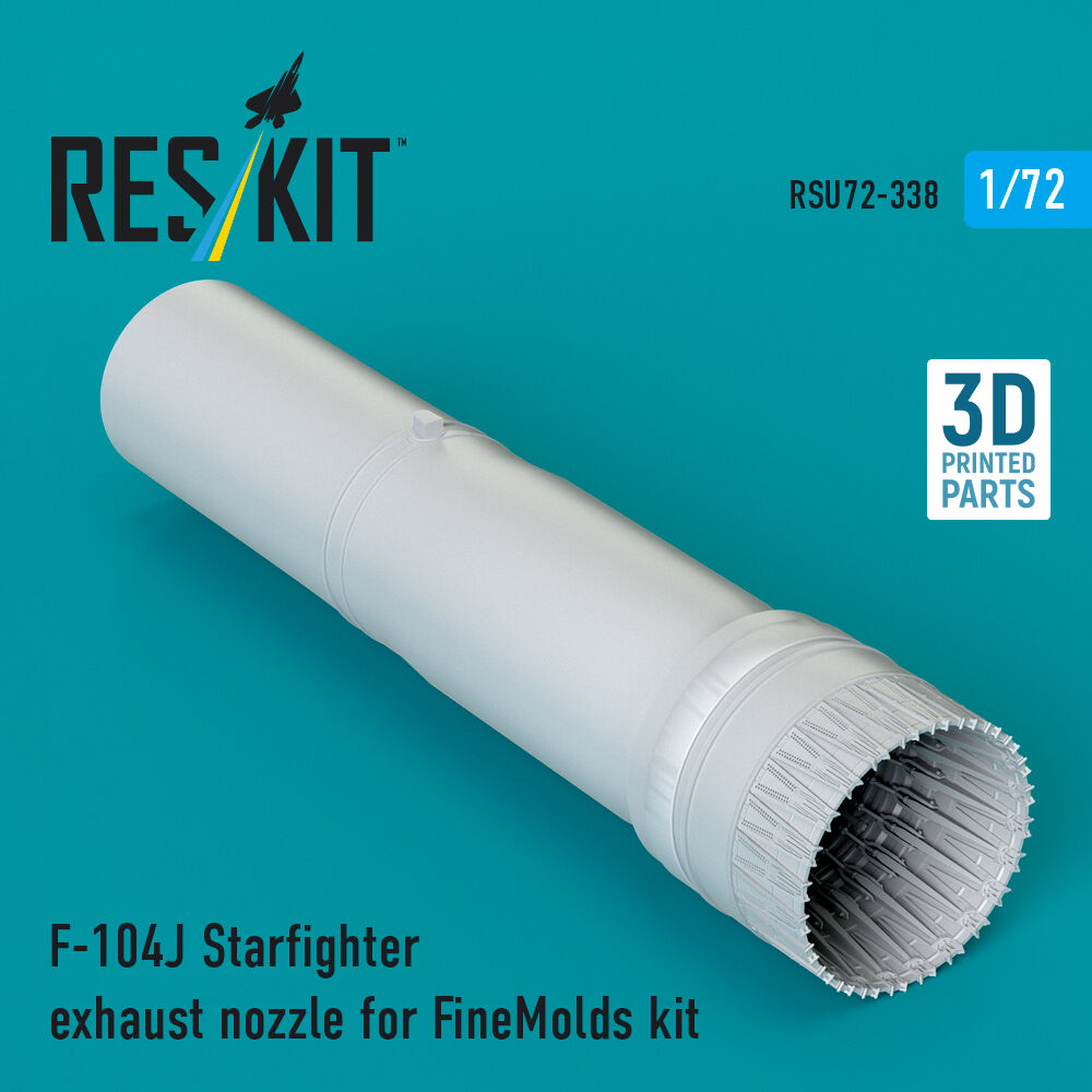 F-104J Starfighter exhaust nozzle (3D Printed) for Fine Molds