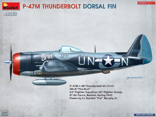 P-47M Thunderbolt. Dorsal Fin. Advanced Kit