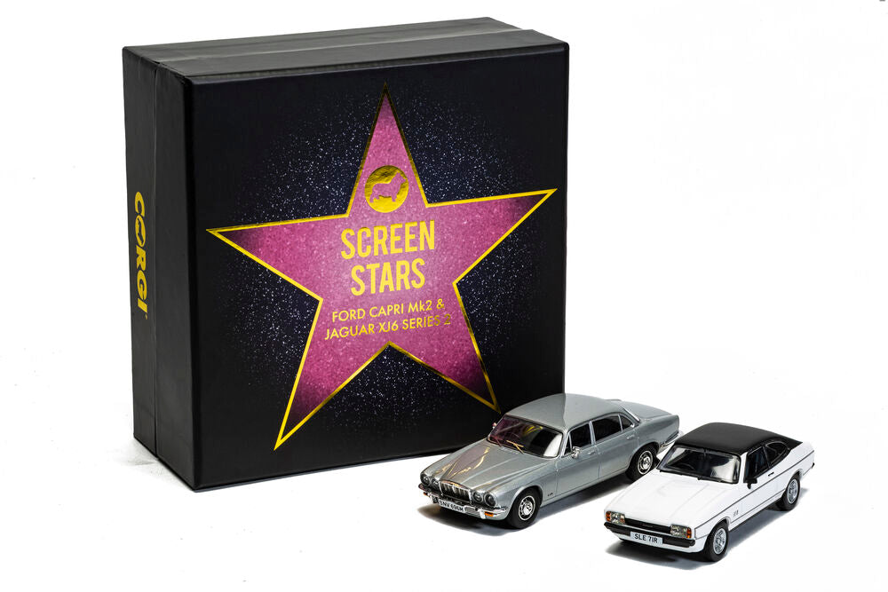 Screen Stars - Ford Capri Mk2 2.0S Diamond White, Jaguar XJ6 Series 2 Silver