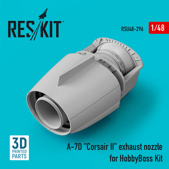 A-7D Corsair II exhaust nozzle for HobbyBoss kit (3D Printed)