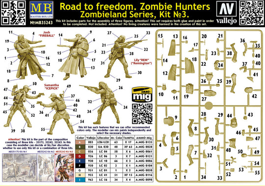Road to freedom. Zombie Hunters. Zombieland series, Kit No. 3