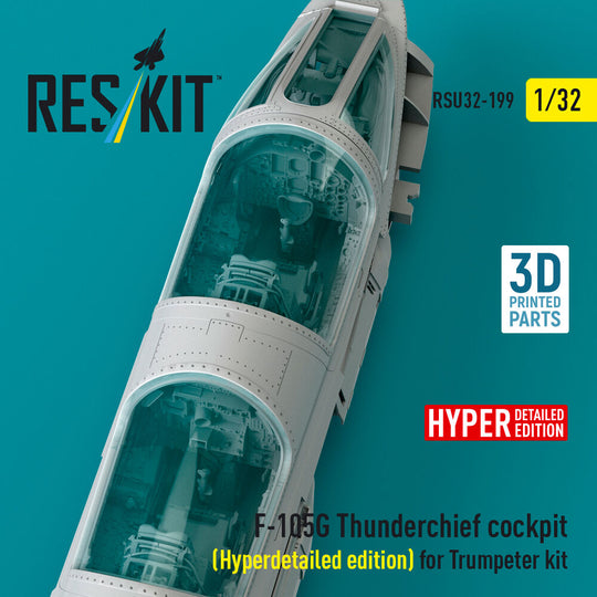 F-105G Thunderchief cockpit (Hyperdetailed edition) for Trumpeter kit (3D Printed)