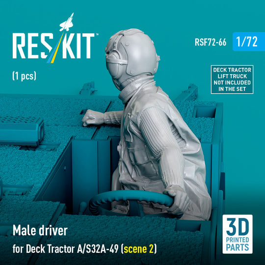 Male driver for Deck Tractor A/S32A-49 (scene 2) (1 pcs) (3D Printed)