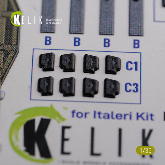 “HUMVEE” HMMWV M1036 with TOW Desert version Interior 3D Decal for Italeri kit