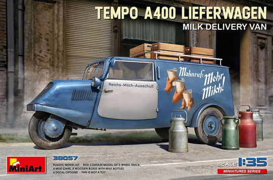 Tempo A400 Lieferwagen. Milk Delivery Van