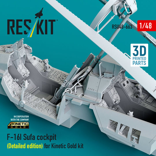 F-16I Sufa cockpit (Detailed edition) (3D Printed) for Kinetic