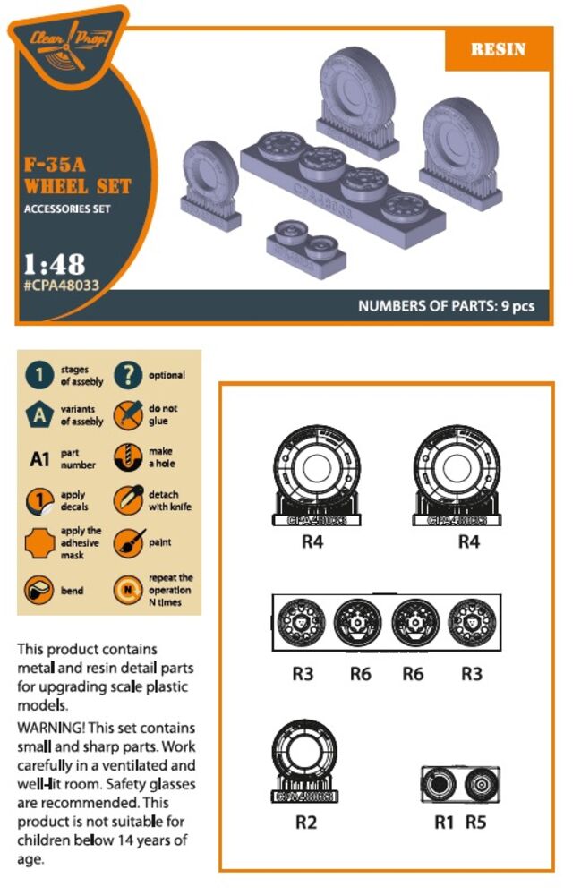 F-35A wheel set