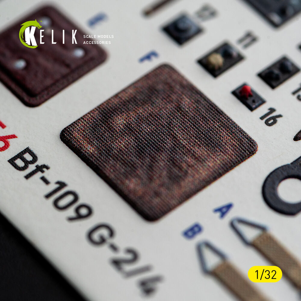 Bf-109 G2/4 - interior 3D decals for Revell