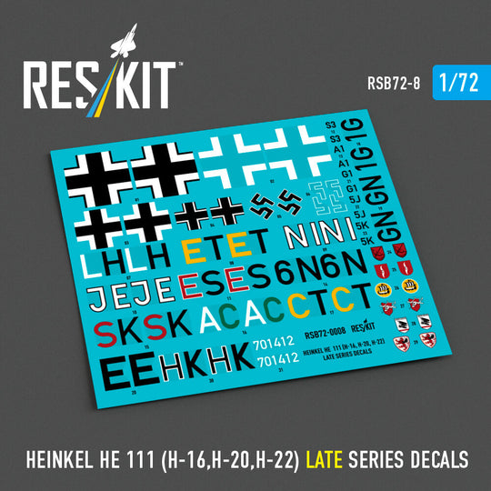 Heinkel He 111 (H-16,H-20,H-22) late series (Decals)