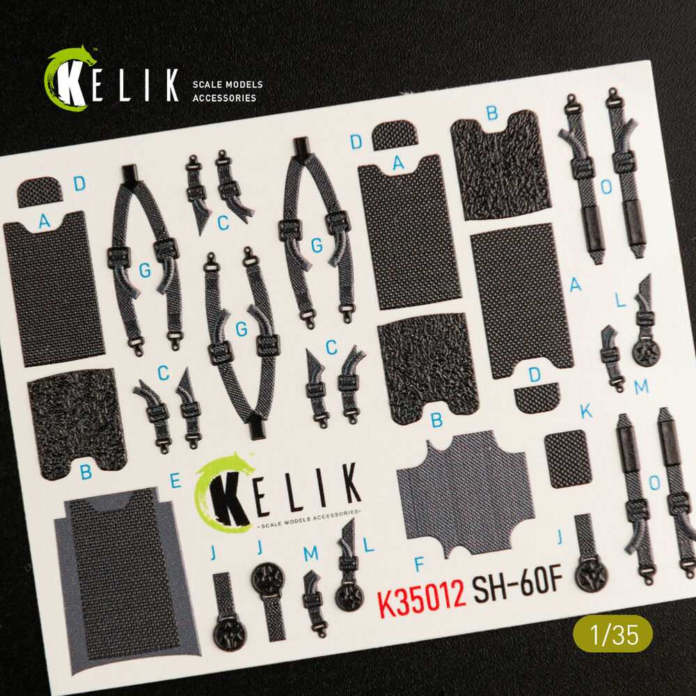 SH-60F Ocean Hawk interior 3D decals for Kitty Hawk / Zimimodel kit