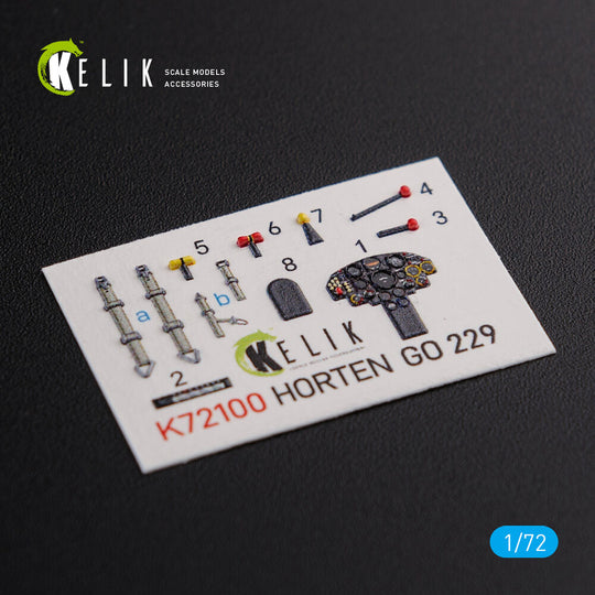 Horten Go 229 interior 3D decals for Revell kit