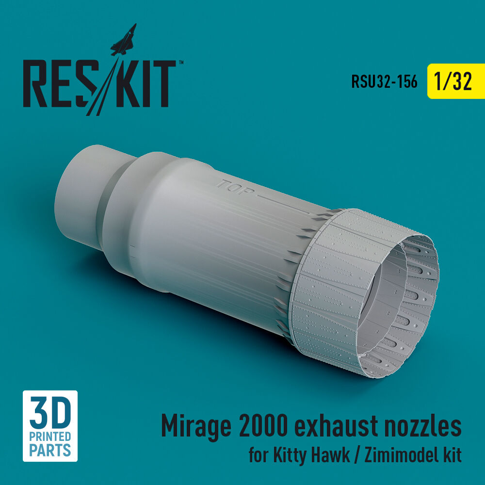 Mirage 2000 exhaust nozzle for Kitty Hawk / Zimimodel kit (3D Printed)
