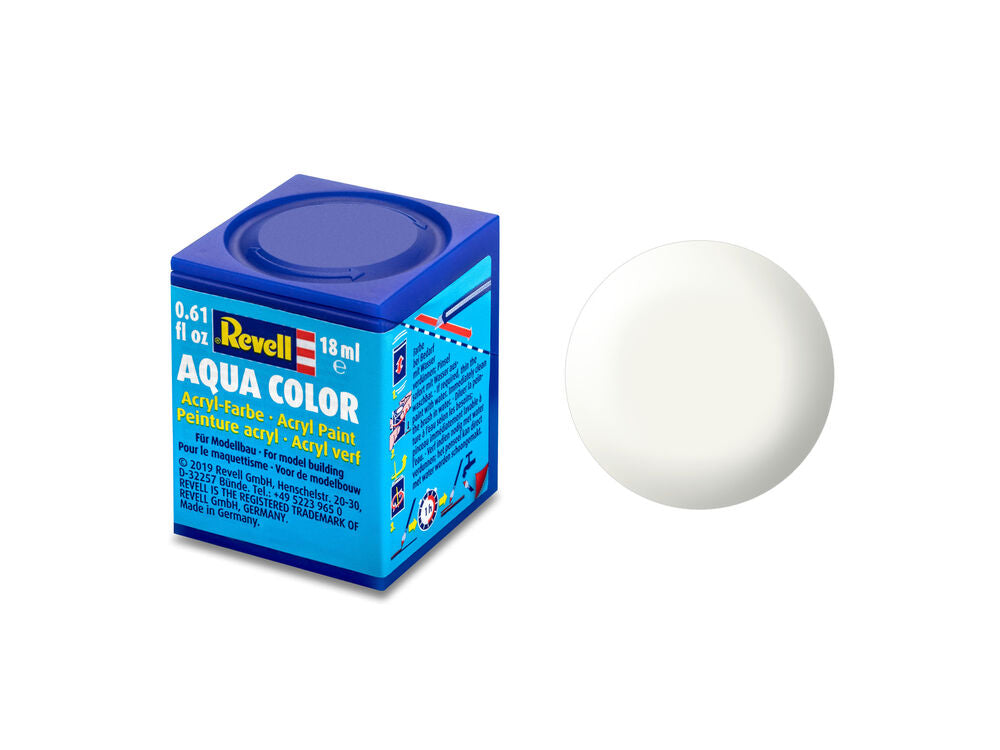 Aqua weiß, seidenmatt