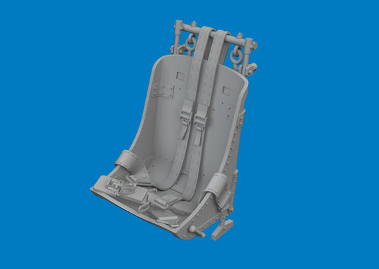 P-47D Razorback seat w/ intergral seat belts PRINT for Miniart