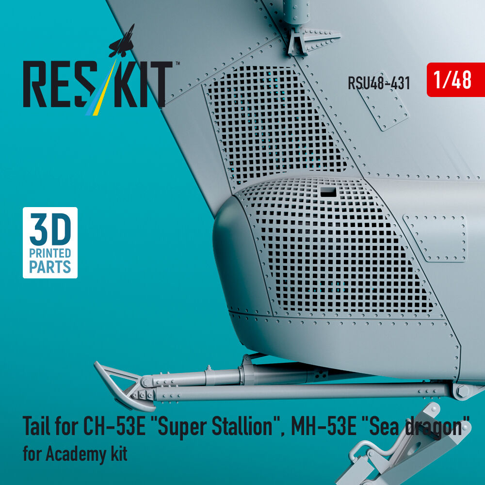 Tail for CH-53E Super Stallion, MH-53E Sea dragon for Academy kit (3D printed)